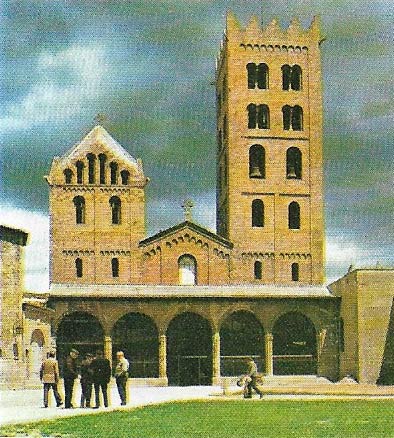The west facade of the monastic church at Sta Maria at Ripoli near Genoa was rebuilt between 1020 and 1032 by Abbot Olivia.