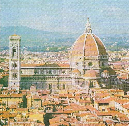 The Cathedral, Florence, was begun by Arnolfo di Cambio c. 1300.