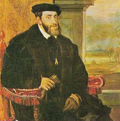 The Emperor Charles V (1500-1558) inherited the lands belonging to the Austrian and Burgundian Hapsburgs and also the kingdoms of Aragon and Castile.