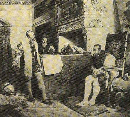 Charles V gave his support in 1528 to Pizarro's third expedition to Peru. Pizarro had accompanied Balboa on his March across the isthmus of Panama in 1513 and later formed a partnership with Diego de Almagro and Fernando de Luque to settle Peru and seek out the riches of the Incas.