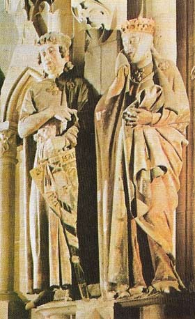 Ekkhard and Uta, a thirteenth century Crusader and his lady sculpted in Naumburg Cathedral, represented the highest ideal of European nobility – the Christian warrior – toward the end of the feudal period.