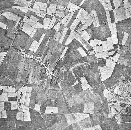 An English village, dating from feudal times, was created on uncultivated land at Chelmerton, Derbyshire.