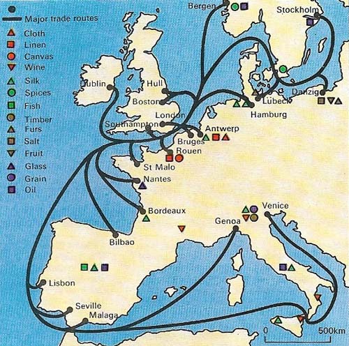 Trade in northwest Europe increased markedly during the 15th century and England participated fully in the boom.
