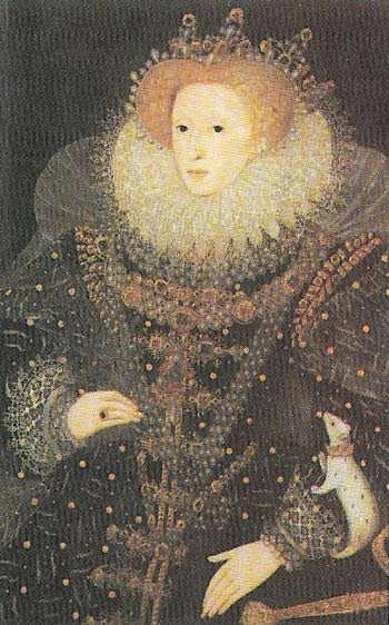 The Ermine Portrait of Elizabeth I (r. 1558-1603) was painted by either Nicholas Hilliard or William Segar in about 1585.