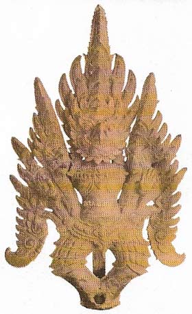 Garuda, vehicle of the god Vishnu, was a magic bird and enemy of snakes.