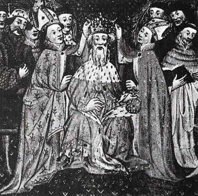 The confused Henry VI was taken from the Tower and restored to the throne in a ceremony at St Paul's in 1470.