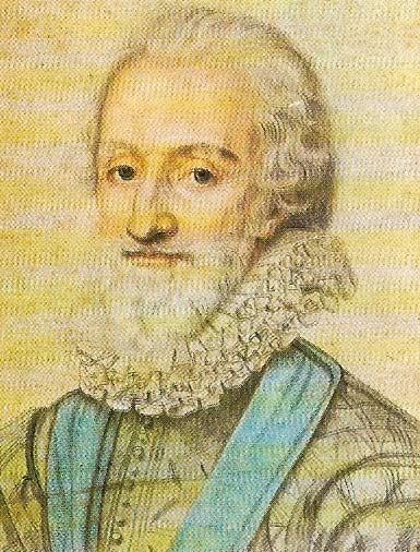 The Protestant Henry of Navarre (1553-1610) became heir to the French throne in 1584 after the death of the Duke of Anjou.