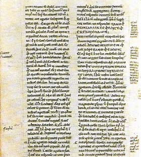 Notations on this 13th-century manuscript of the Roman writer, Lactantius, indicate textual criticisms common to a generation aware both of the ambiguities of classical texts and the textual corruptions that had developed over the centuries.