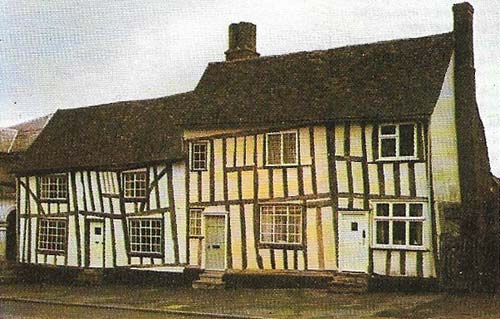 Lavenham, Suffolk, was one of a series of East Anglian towns that won great prosperity in the 15th century, arising from the production of wool and a certain amount of cloth.