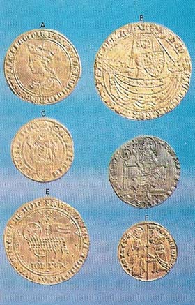Coins proliferated in the late Middle Ages with the development of economies based on trading.