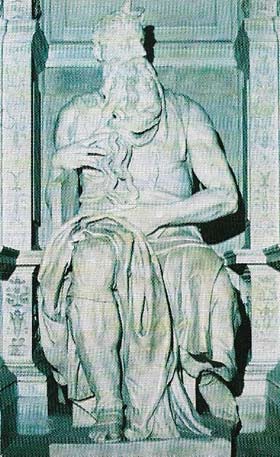 Michelangelo’s 'Moses. (1513-1516), in S. Pierrot in Vincoli, Rome, was made for the tomb of Julius II.