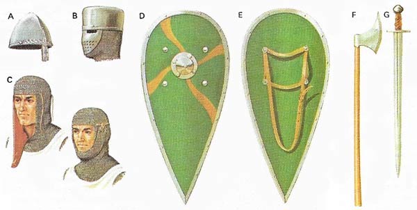 Functional armor was characteristic of Norman knights.