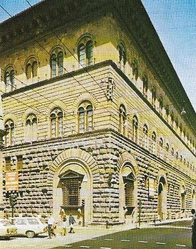 The Palazzo Medici-Riccardi was built by Michelozzo c. 1444–1460 for Cosimo de' Medici.