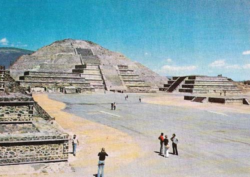 The Pyramid of the Moon at Teotihuacan is one of two massive structures that dominate the heart of this great city, the first major planned settlement on Mesoamerica.