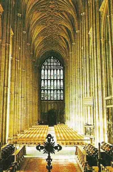 The nave of Canterbury Cathedral (1378-1405) followed the new fashion for a greater delicacy of line. Originally it also had stained glass throughout, but little is left of its splendor.