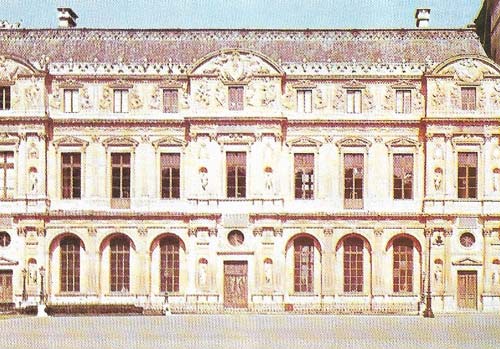 Pierre Lescot’s Cour Carrie of the Louvre was begun in 1546.