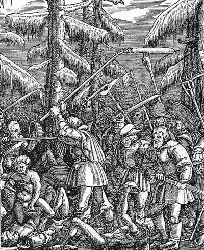 Encouraged by Luther's success and sharing some of his ideals, the peasants of the southwest and central German states rose against their rulers in 1524.