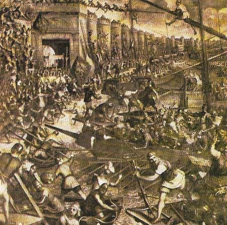 The siege of Constantinople in 1453 vividly illustrates how Europe in the 15th century was contracting, not expanding.