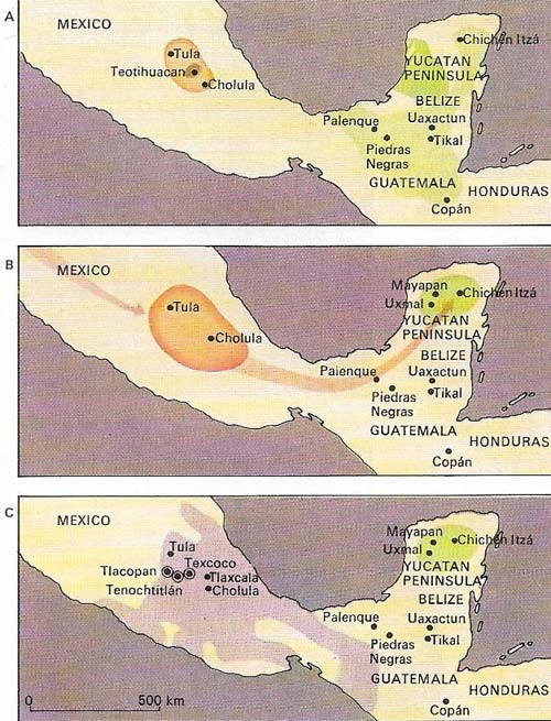 There were three stages in the prehistory of Mesoamerica.