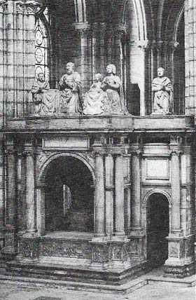 The tomb of Francis I in St Denis, Paris. 