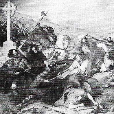 A battle of crucial importance for the future at Poitiers in 732 when Charles Martel and the Franks finally put a stop to the advance of the Arabs.
