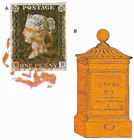 A cheap postal system was one of the many new social amenities made possible by growing community wealth and a more ordered urban society.