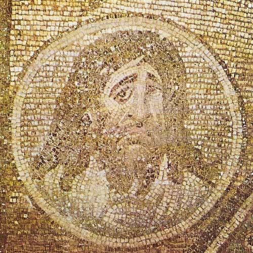 This mosaic medallion of St John the Baptist is from the basilica founded around 550 by Justinian on the Burning Bush site on Sinai (now St Catherine's Monastery).