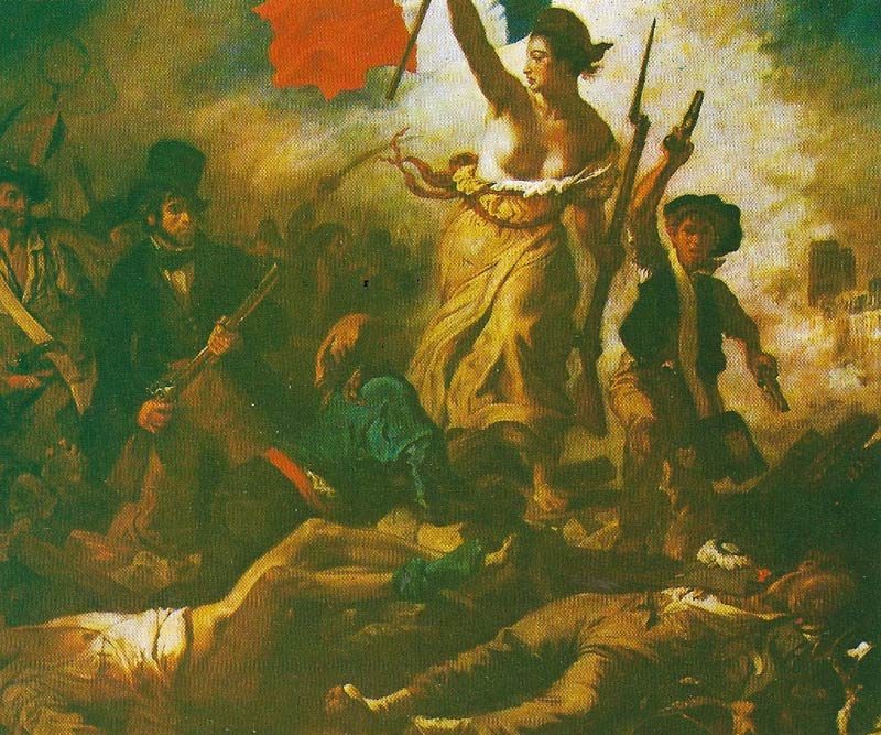 Eugene Delacroix won the Legion d'honneur for his painting 'Liberty leading the People', after the successful French revolt of 1830.