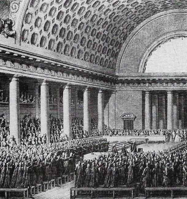 The meeting of the Third Estate as the National Assembly on June 17, 1789