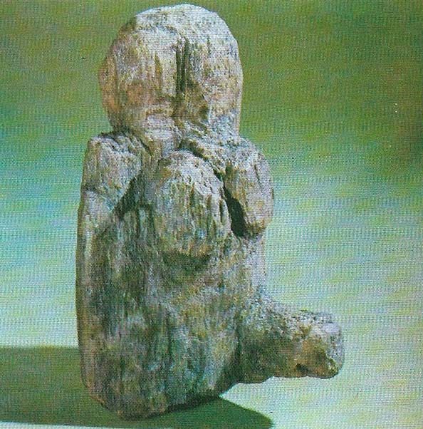 Neolithic wooden figure