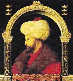 Sultan Mehmet II gave the Ottoman Empire a European outlook when he took Constantinople in 1453 and made it a center of learning and religious tolerance.