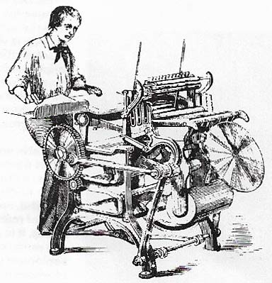 first self-inking treadle platen_press