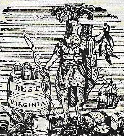 Tobacco introduced to Virginia in 1612 became the main export by 1619.