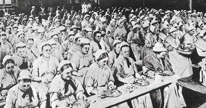 Women in a workhouse.