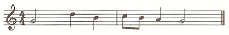 phrase beginning with a half-note