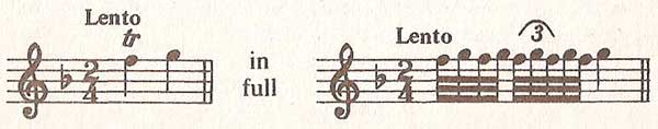 Examples of trills