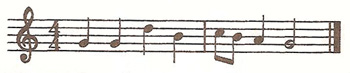one note used for one rest